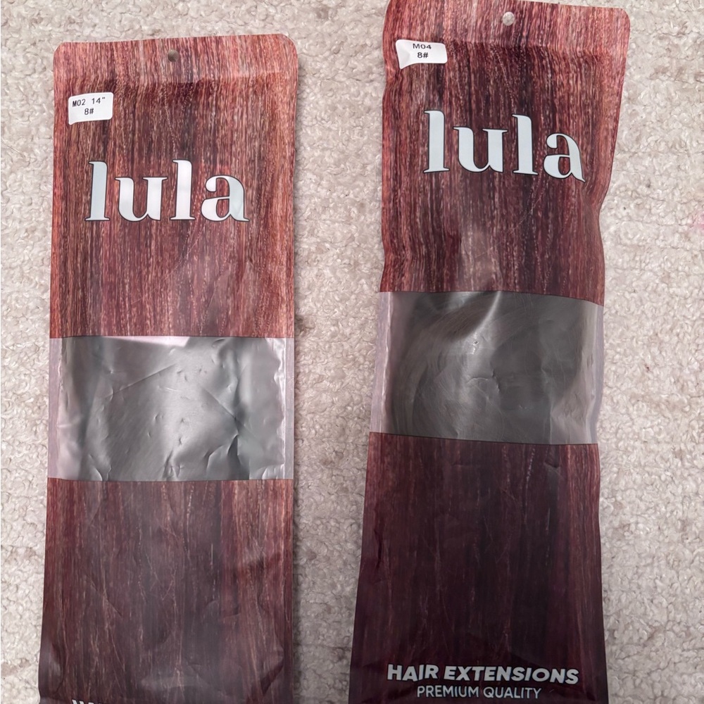 Lula brown hair extension pieces NWT Natural look and feel